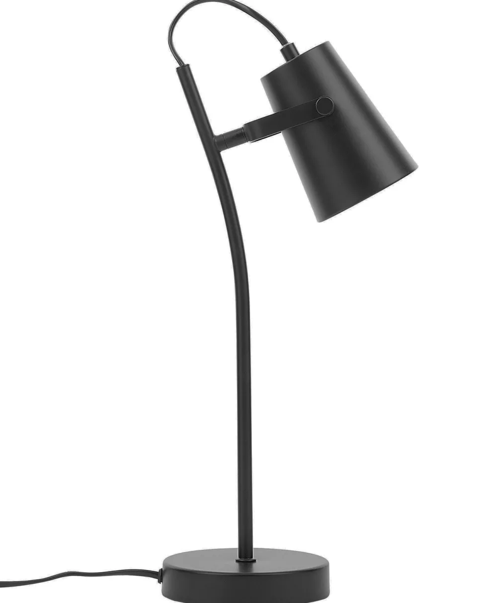 Tischlampe Schwarz 39 Cm Rund Flint