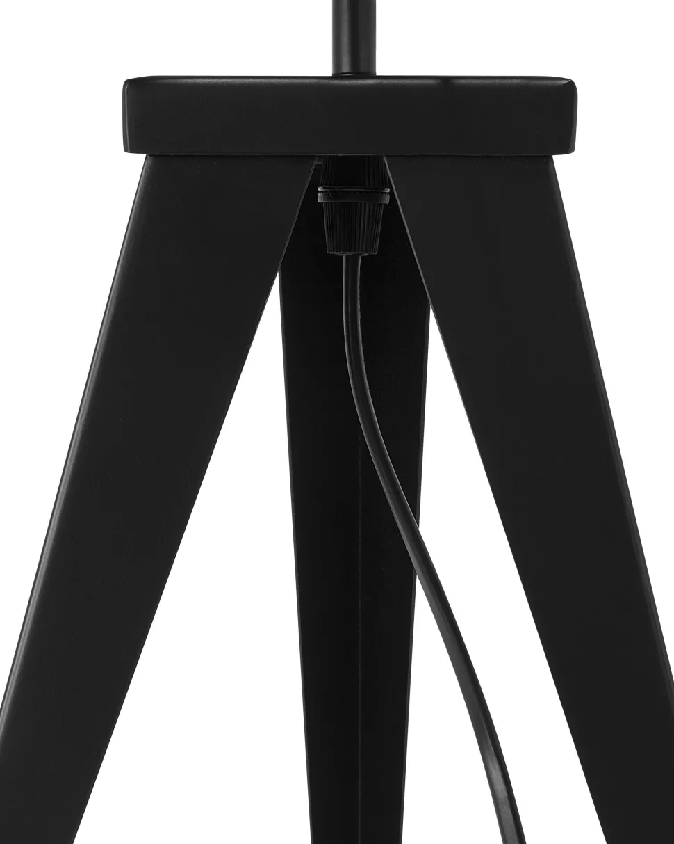 Tischlampe Schwarz 55 Cm Trommelform Stiletto