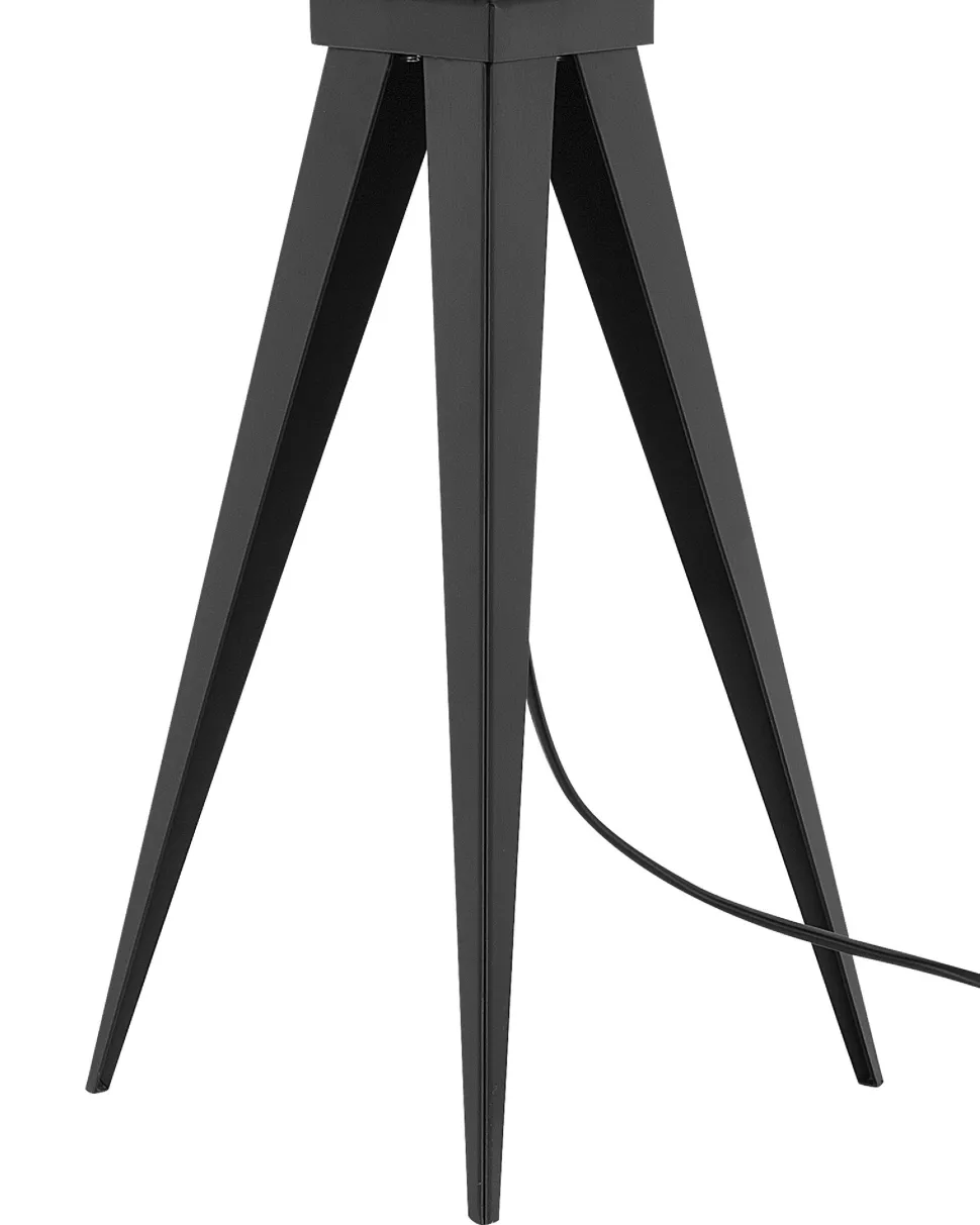 Tischlampe Schwarz 55 Cm Trommelform Stiletto