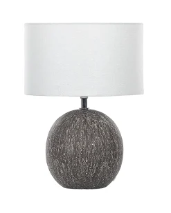 Tischlampe Schwarz 39 Cm Trommelform Fonissa