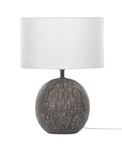Tischlampe Schwarz 39 Cm Trommelform Fonissa