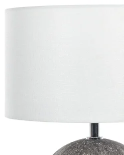 Tischlampe Schwarz 39 Cm Trommelform Fonissa