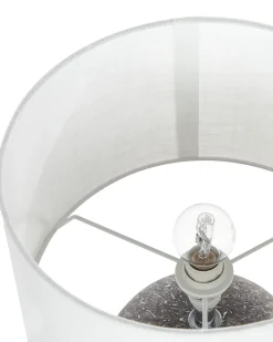 Tischlampe Schwarz 39 Cm Trommelform Fonissa