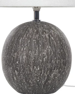 Tischlampe Schwarz 39 Cm Trommelform Fonissa