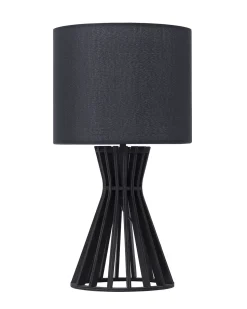 Tischlampe Schwarz 37 Cm Trommelform Carrion