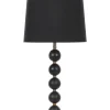 Tischlampe Schwarz / Gold 75 Cm Trommelform Assonet