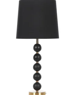 Tischlampe Schwarz / Gold 75 Cm Trommelform Assonet