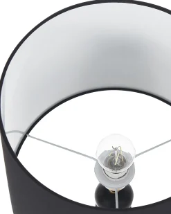 Tischlampe Schwarz / Gold 75 Cm Trommelform Assonet