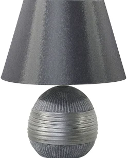 Tischlampe Silber 37 Cm Kegelform Sado
