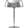 Tischlampe Silber 44 Cm Rund Senette