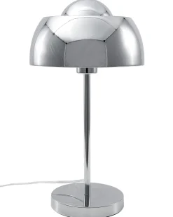 Tischlampe Silber 44 Cm Rund Senette