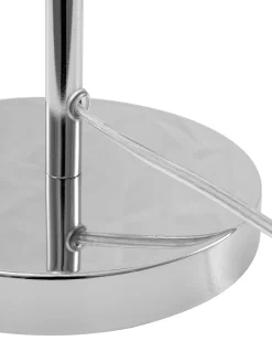Tischlampe Silber 44 Cm Rund Senette