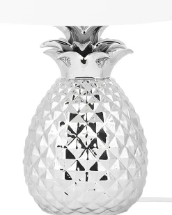 Tischlampe Silber 52 Cm Rund Pineapple