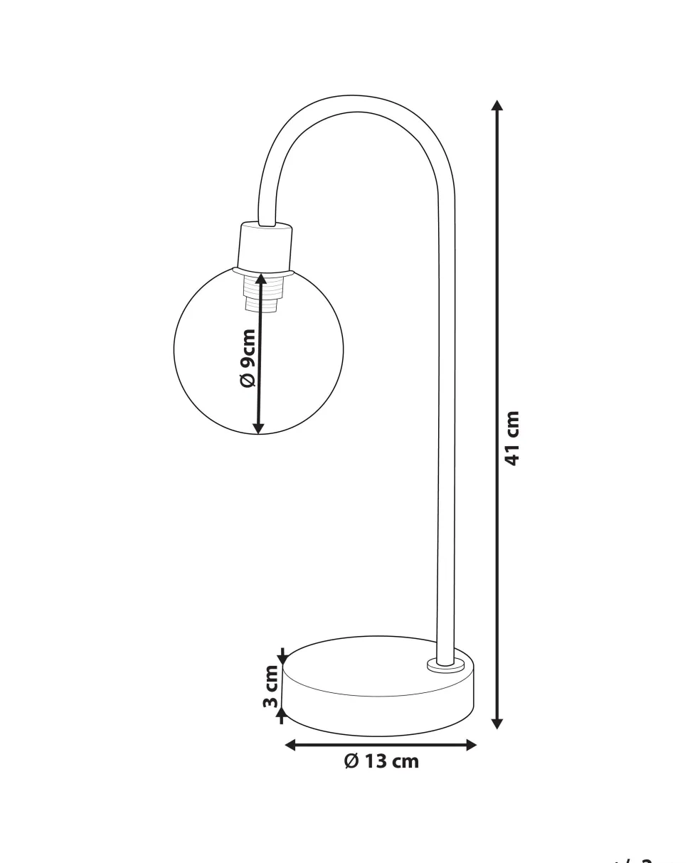 Tischlampe Silber Ramis