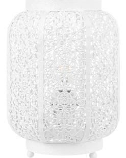Tischlampe Weis 27 Cm Laternenform Somes
