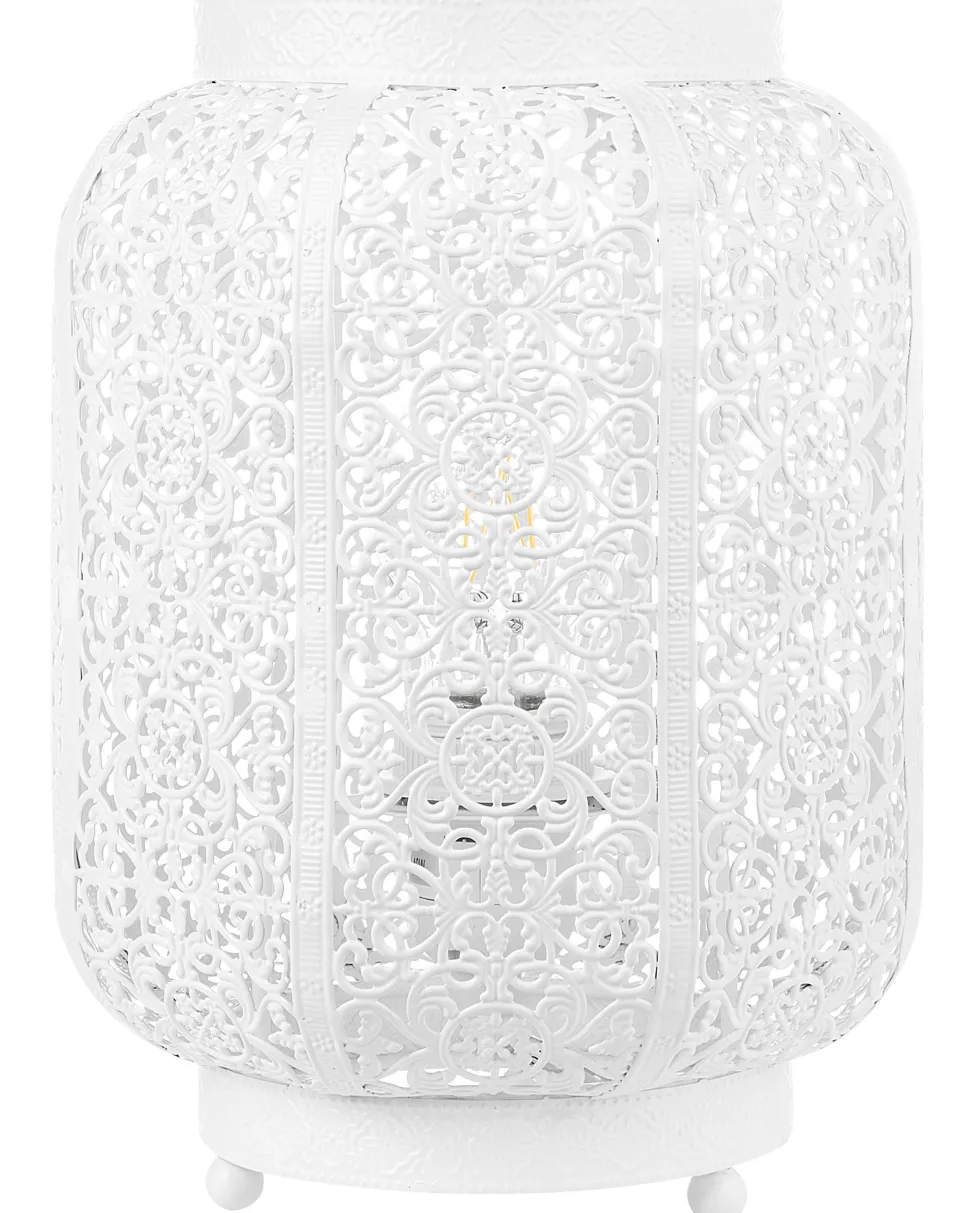 Tischlampe Weis 27 Cm Laternenform Somes
