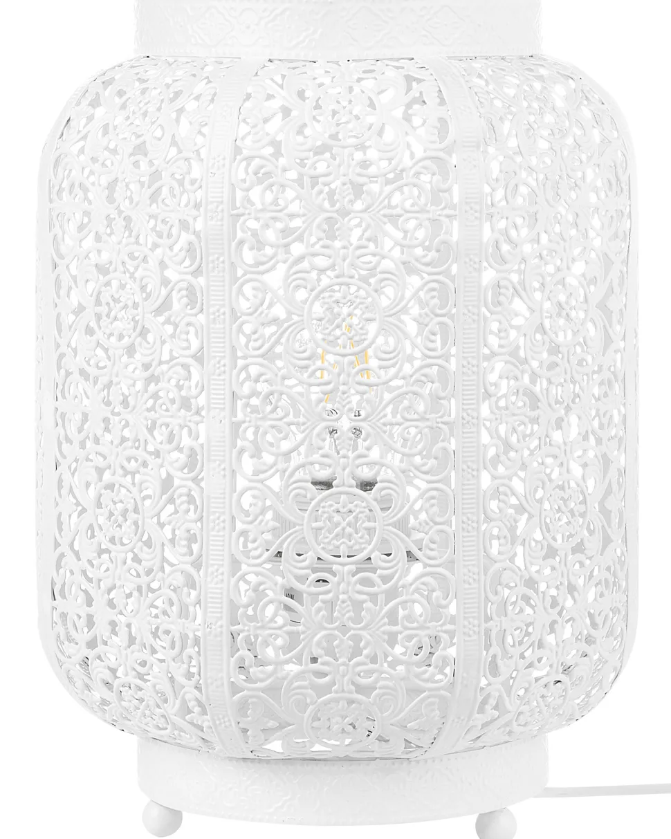 Tischlampe Weis 27 Cm Laternenform Somes