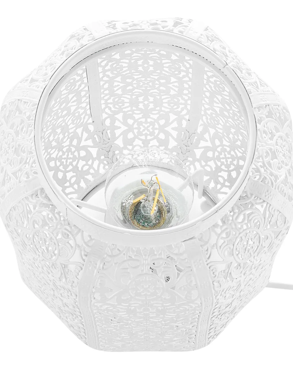 Tischlampe Weis 27 Cm Laternenform Somes