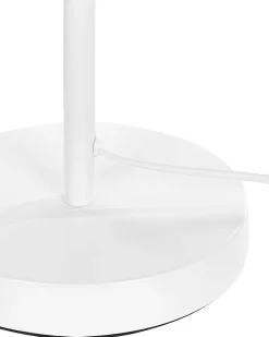 Tischlampe Weis 44 Cm Rund Senette