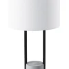 Tischlampe Weis 60 Cm Trommelform Remus