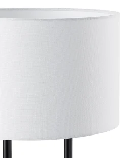 Tischlampe Weis 60 Cm Trommelform Remus