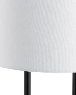 Tischlampe Weis 60 Cm Trommelform Remus