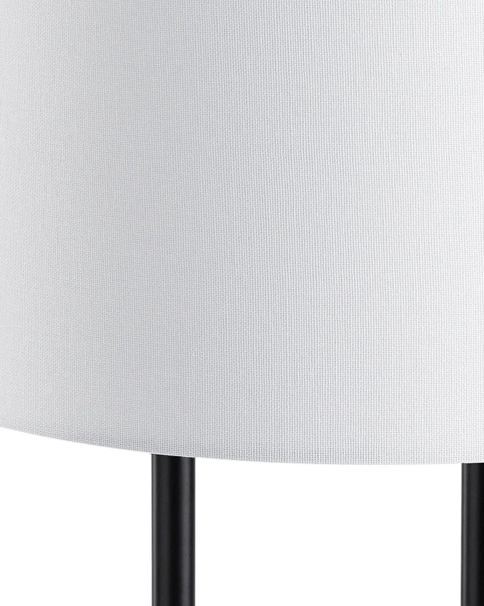 Tischlampe Weis 60 Cm Trommelform Remus