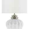 Tischlampe Weis 45 Cm Trommelform Neris