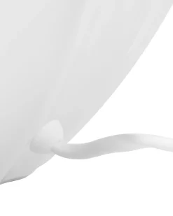 Tischlampe Weis 45 Cm Trommelform Neris
