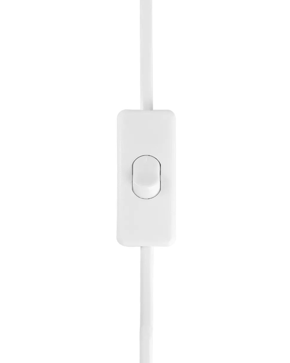 Tischlampe Weis 45 Cm Trommelform Neris