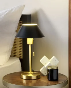 Tischleuchte Metall Schwarz/Gold 37 Cm Caparo