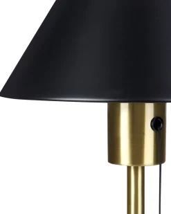 Tischleuchte Metall Schwarz/Gold 37 Cm Caparo