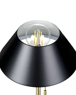 Tischleuchte Metall Schwarz/Gold 37 Cm Caparo
