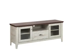 Tv-Mobel Beige / Dunkler Holzfarbton 141 X 42 X 58 Cm Medan
