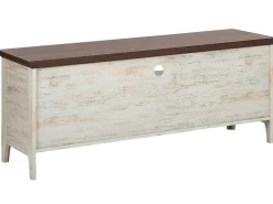 Tv-Mobel Beige / Dunkler Holzfarbton 141 X 42 X 58 Cm Medan