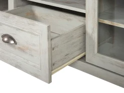 Tv-Mobel Beige / Dunkler Holzfarbton 141 X 42 X 58 Cm Medan