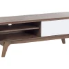Tv-Mobel Dunkler Holzfarbton / Weis 117 X 35 X 44 Cm Buffalo