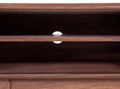 Tv-Mobel Dunkler Holzfarbton / Weis 117 X 35 X 44 Cm Buffalo