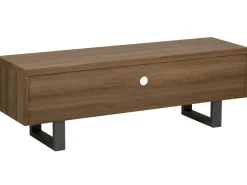 Tv-Mobel Dunkler Holzfarbton 2 Turen 140 X 41 X 47 Cm Timber