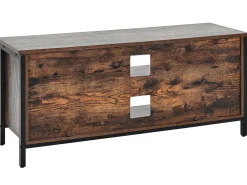 Tv-Mobel Dunkler Holzfarbton / Schwarz 110 X 40 X 50 Cm Vilseck