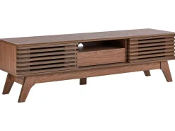 Tv-Mobel Dunkler Holzfarbton Mit Schublade 149 X 35 X 44 Cm Detroit