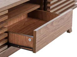 Tv-Mobel Dunkler Holzfarbton Mit Schublade 149 X 35 X 44 Cm Detroit