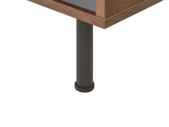 Tv-Mobel Grau / Dunkler Holzfarbton 160 X 40 X 56 Cm Palmer