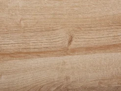 Tv-Mobel Heller Holzfarbton Rattan-Turen 120 X 39 X 63 Cm Pasco