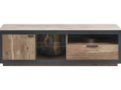 Tv-Mobel Heller Holzfarbton/Schwarz 160 X 42 X 45 Cm Marana