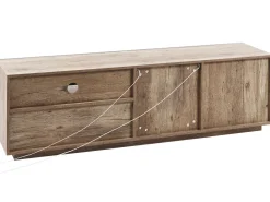Tv-Mobel Heller Holzfarbton/Schwarz 160 X 42 X 45 Cm Marana