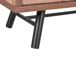 Tv-Mobel Heller Holzfarbton Mit 4 Schubladen 127 X 40 X 51 Cm Atlanta