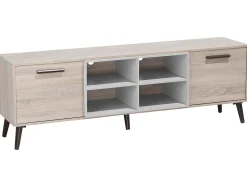 Tv-Mobel Heller Holzfarbton / Grau 180 X 40 X 60 Cm Alloa