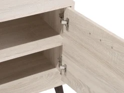 Tv-Mobel Heller Holzfarbton / Grau 180 X 40 X 60 Cm Alloa
