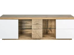 Tv-Mobel Heller Holzfarbton / Weis 160 X 40 X 52 Cm Farada